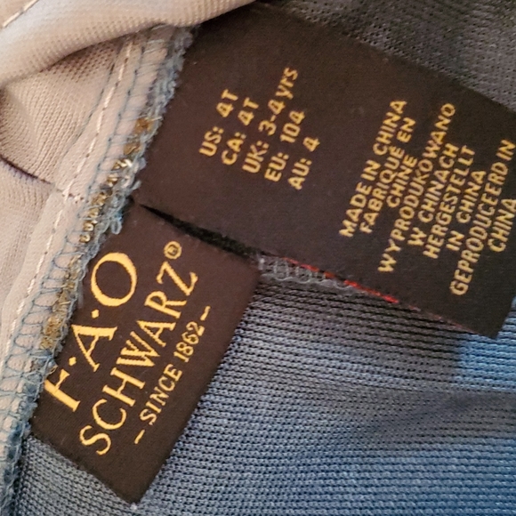 FAO Schwartz 4T Dragon costume. Texture Dark Teal metalic velvety material. - Picture 7 of 10